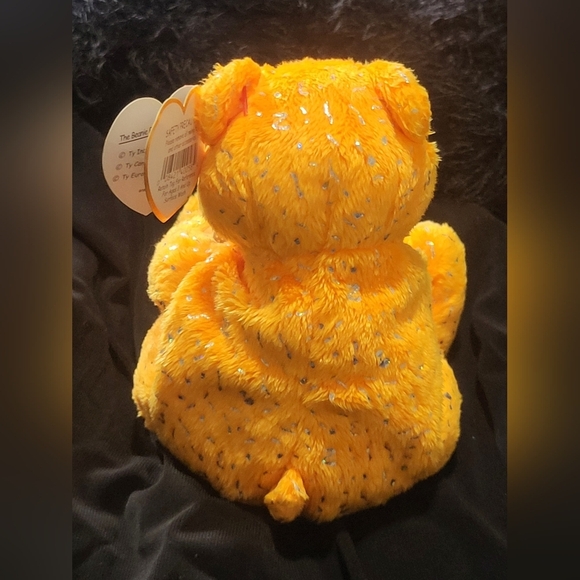 Retired 2004 Ty Beanie Baby - Happy Birthday Orange Bear - New - Picture 5 of 7